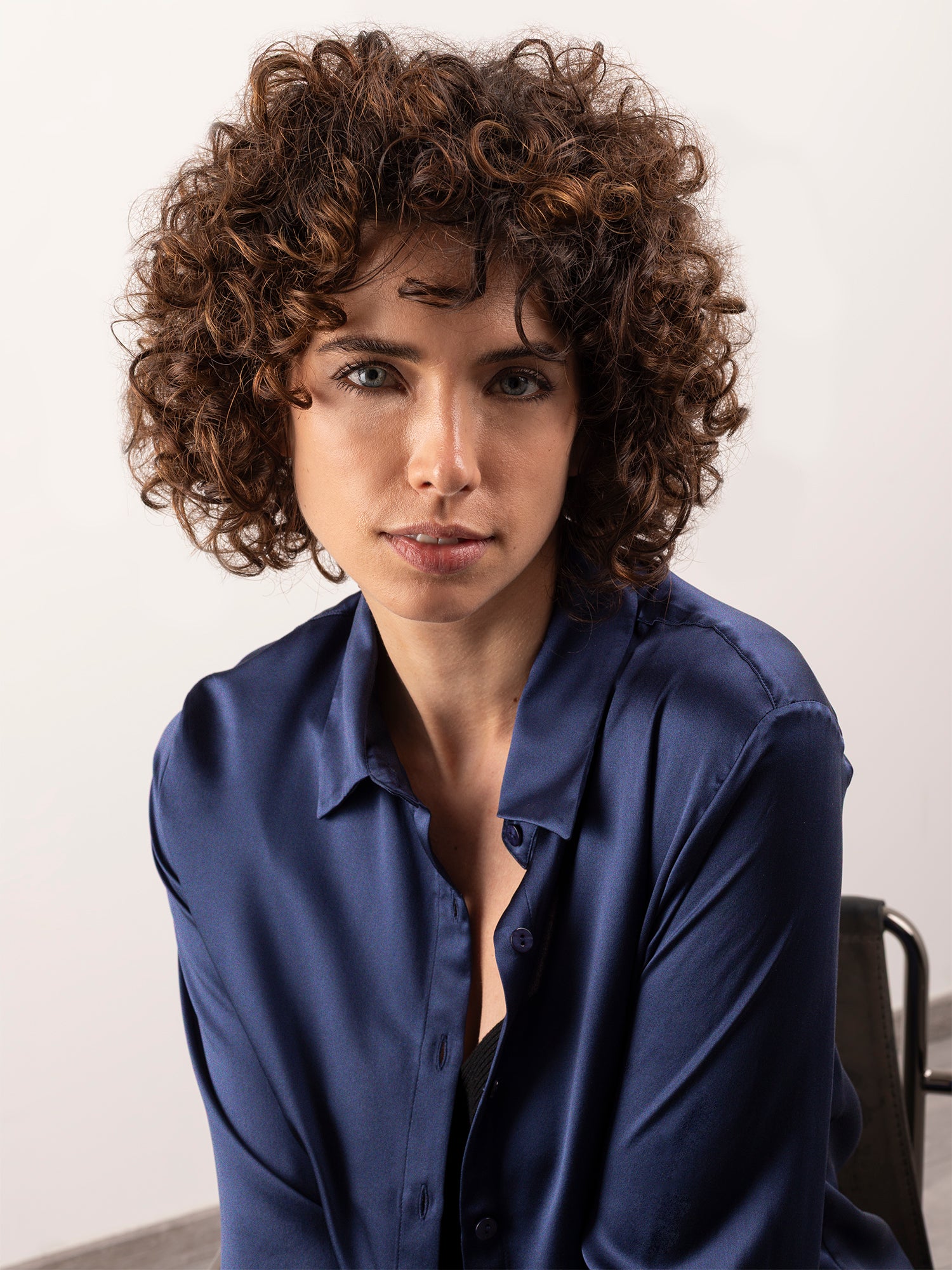 Camicia in Seta Classica - Blu Notte