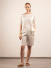 Set T-Shirt e Bermuda in Seta