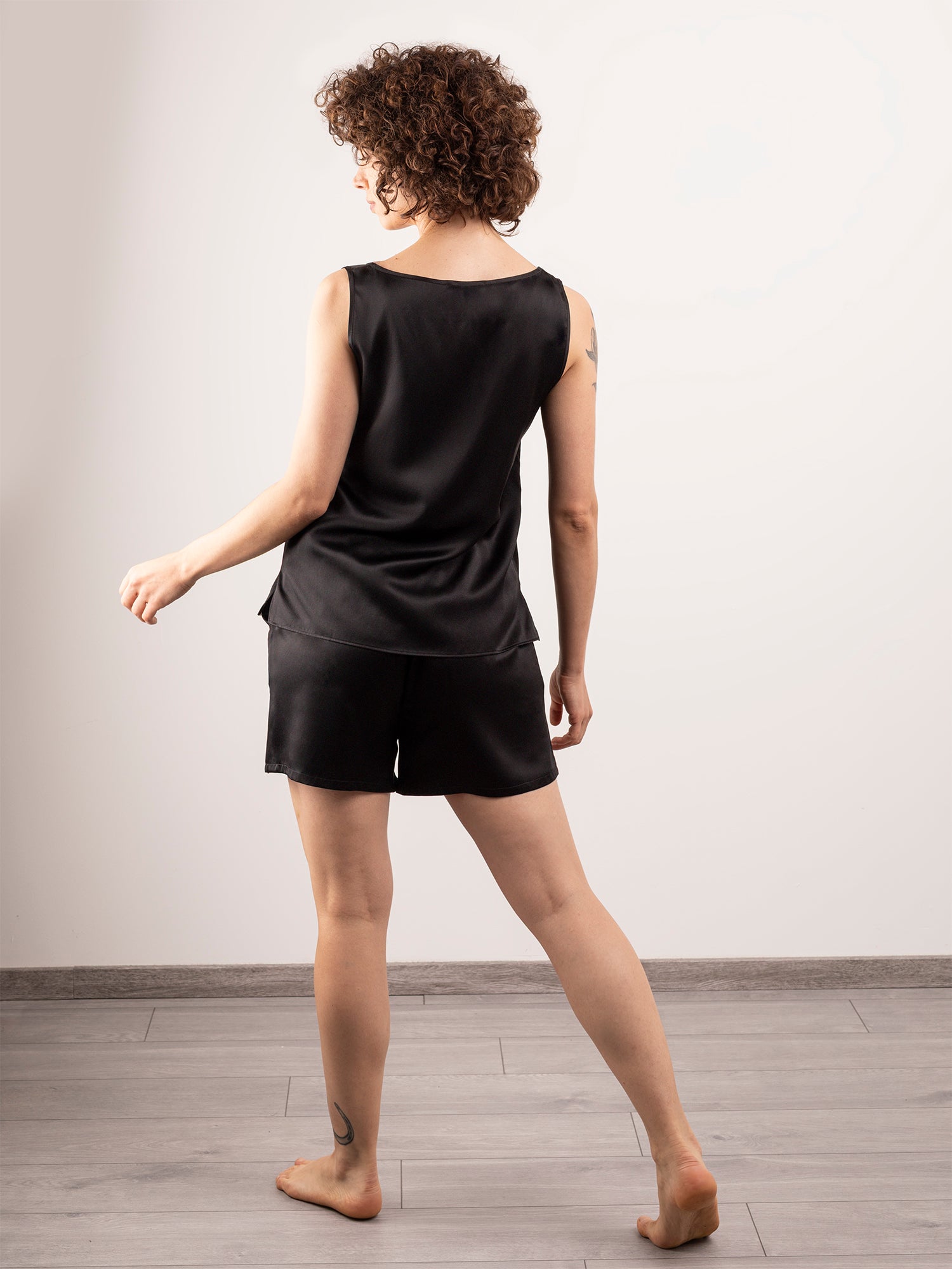 Shorts in Seta con Tasche